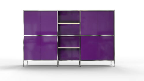 credenza 3 configuration modular adaptive furniture system
